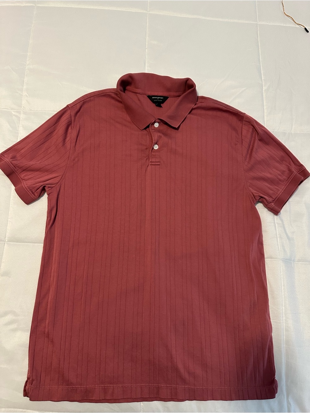 Banana Republic Men's Polo - Dusty Brick Red